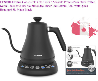 COSORI Electric Gooseneck Kettle with 5 Variable Presets Pour Over Coffee  Ket... | eBay