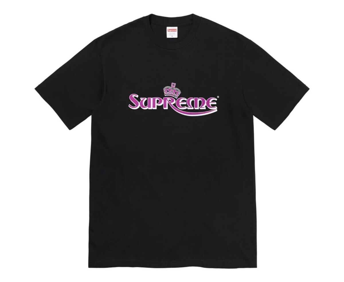 Supreme Crown Tee Black Size XXL SS23 BRAND NEW SEALED Pink Supreme Crown Tee Black Size XXL SS23 BRAND NEW SEALED Pink