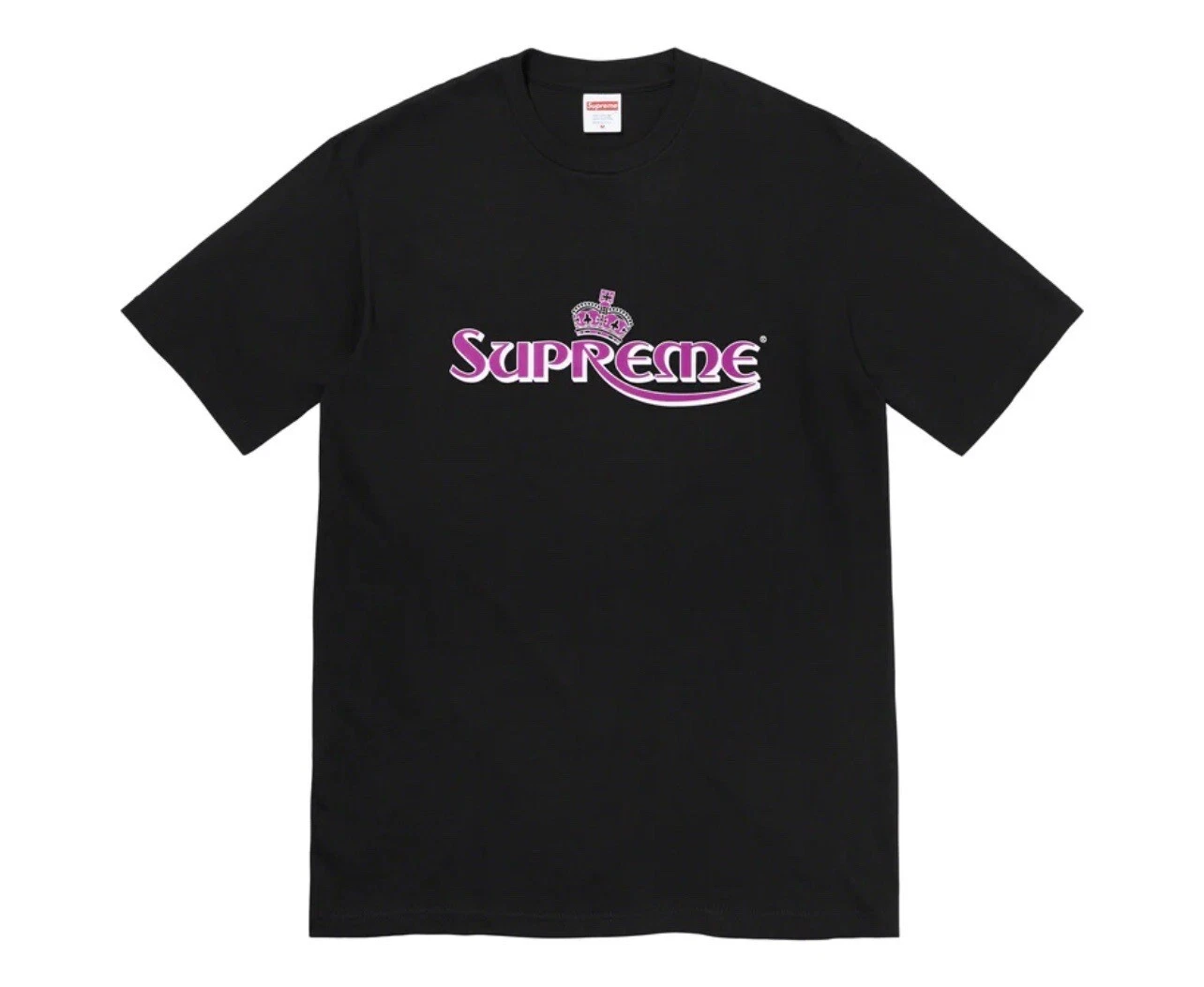 T shirt rose Supreme Crown noir taille XXL SS23 FLAMBANT NEUF SCELLÉ