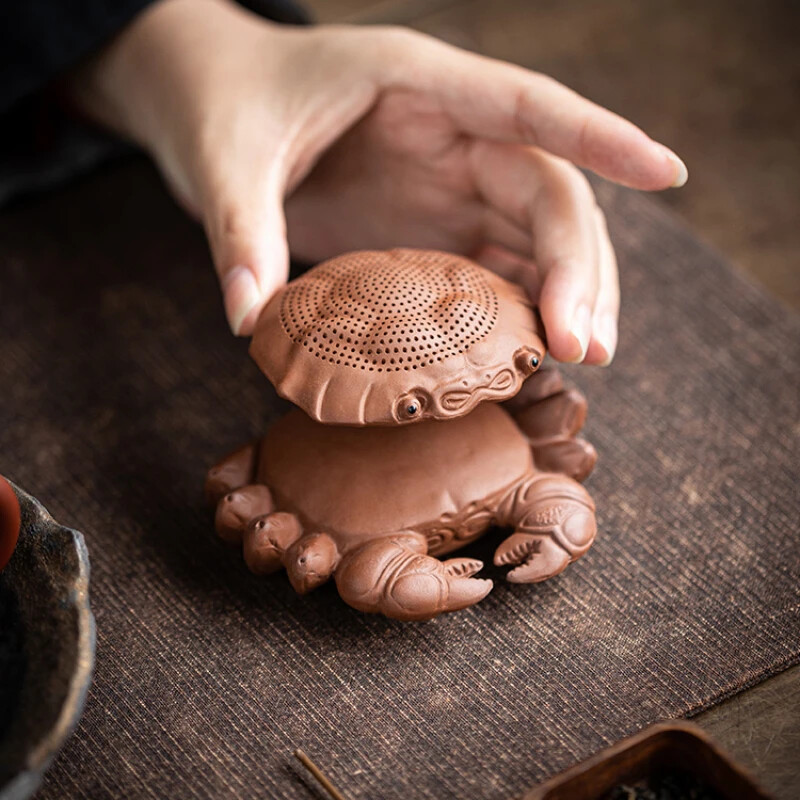 Tea Strainer Purple Sand Crab Tea Filter Household Tea Pet Tea Accessories