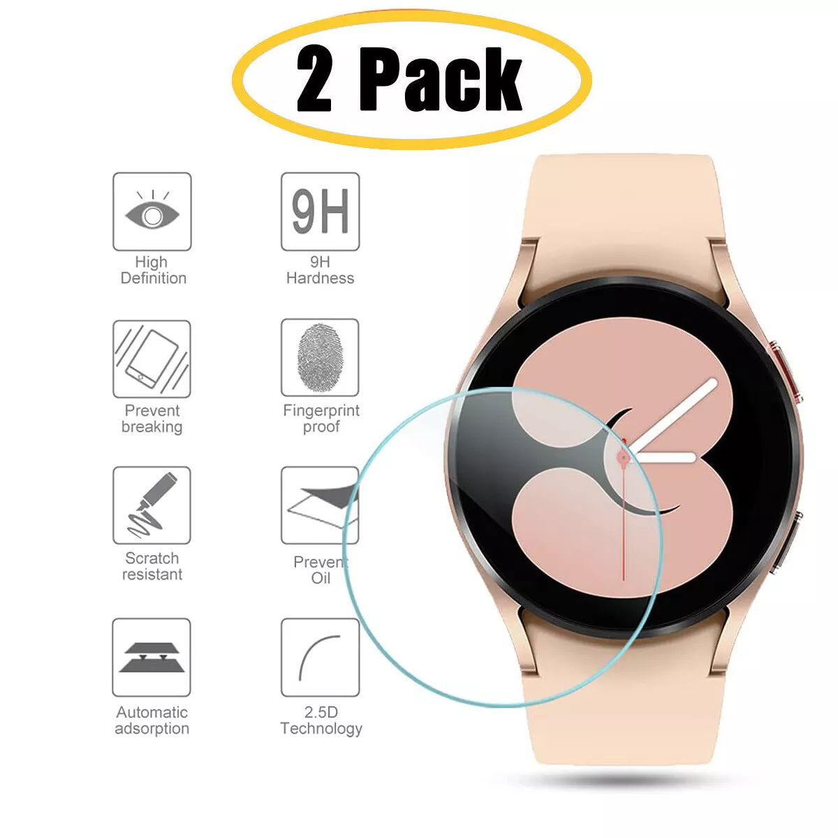 Tempered Glass Screen Protector For Samsung galaxy watch 6 40mm 44mm/watch 6  Classic 43mm 47mm Smartwatch screen protector