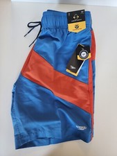 Speedo Swim Trunks UPF50 ,Block 98 Sun Ray, Comfort Stretch-18" Outseam, Small