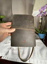 EARTHCRAFTS Notebook Brown Leather Journal Diary Book Daybook GORGEOUS NewAge