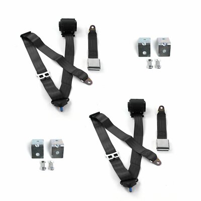 Ford Bronco 1978 - 1979 Airplane 3pt BK Seat Kit w/Brackets-2 Belts