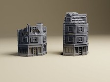 6mm Normandy Corner Shop #2 | 1:285 scale WWII  wargaming terrain -Battletech