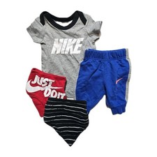 Nike Boys Pants Bodysuit 0-3 Months Lot Of 4