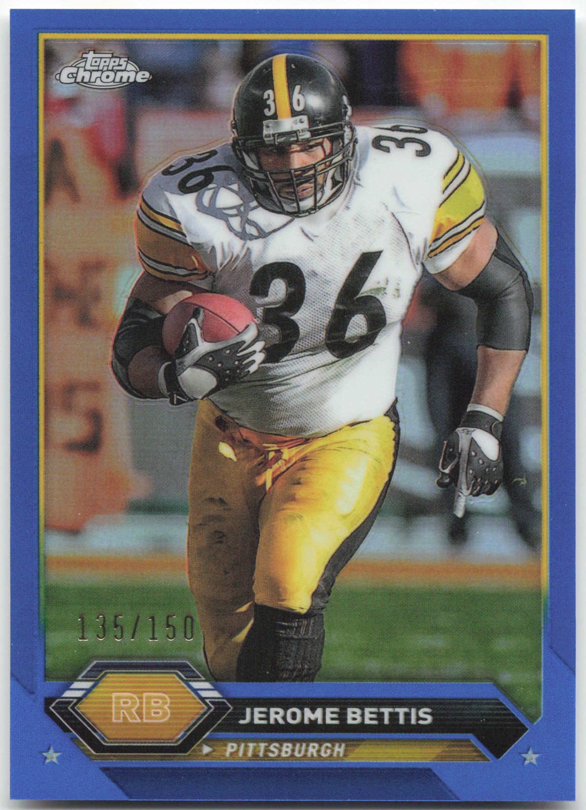 2023 Topps Composite #26 Jerome Bettis Topps Chrome Blue Refractor #/150