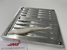 Bulk Plastic Baits - 5" Split Tail Jerkbait 4 Cavity Aluminum Soft Plastic Mold