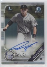 2019 Bowman Draft Chrome Pick Refractor 173/499 Aaron Schunk #CDA-AS Auto 8d4