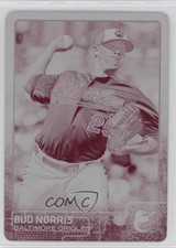 2015 Topps Printing Plate Magenta 1/1 Bud Norris #104 3c7