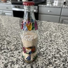 Vintage Coca-Cola Bottle 2010 Stained Glass from ARUBA Collection w/ Parrot/Sand