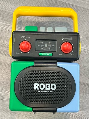 SANYO ROBO-05 Portable Boombox Cassette Tape Player Rare Vintage