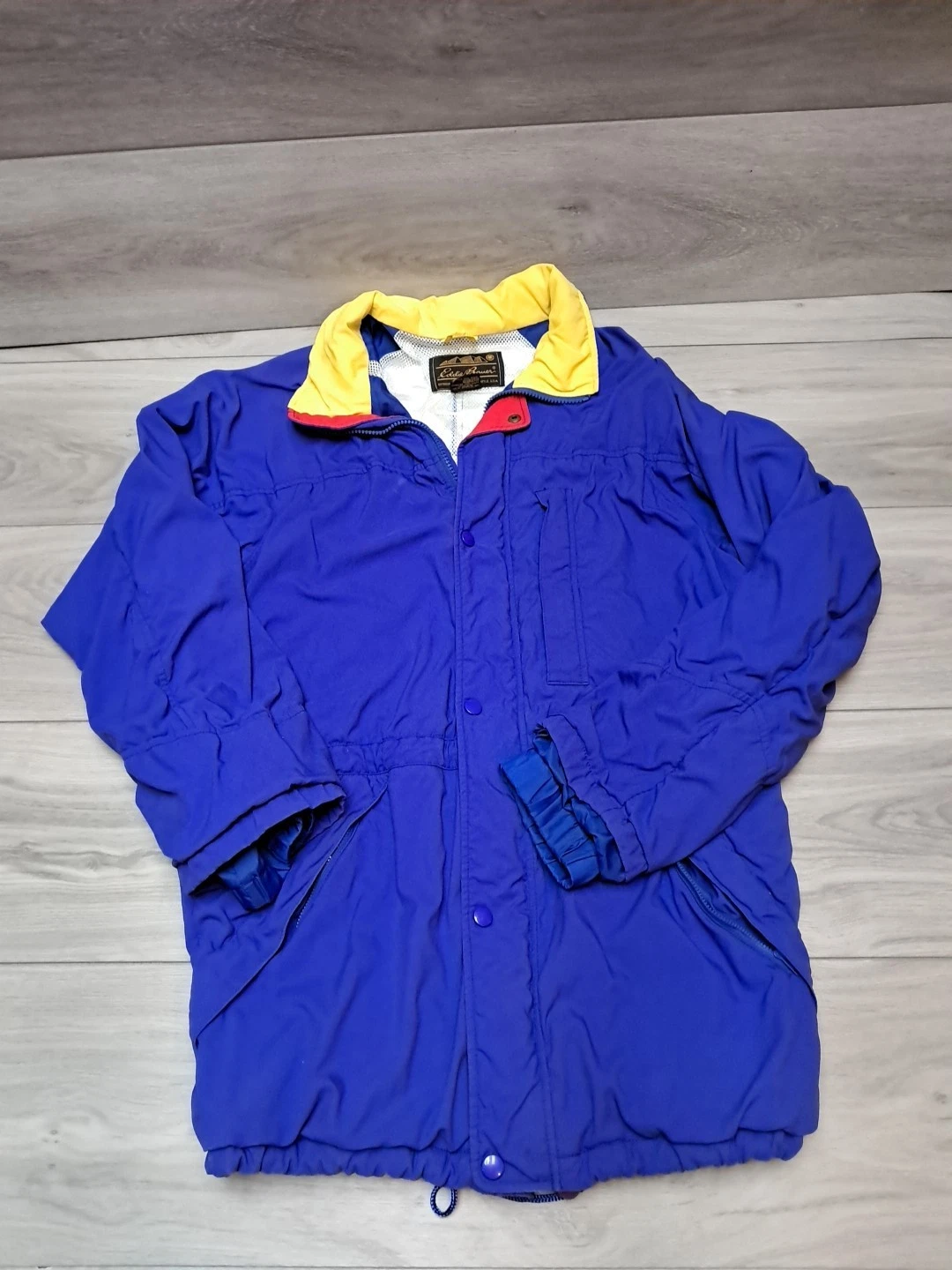 Vintage Eddie Bauer Waterproof Vented Windbreaker Jacket Multicolor Small