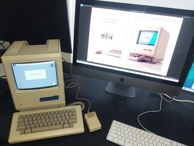 Apple Macintosh 128K M0001  128K RAM Mod Tested Working Floppy 