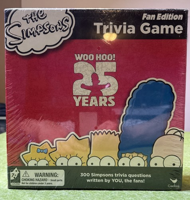 #ad The Simpsons Fan Edition 25th Anniversary Trivia Board Game Brand New Sealed $14.24