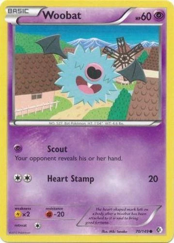 Woobat - 70/149 - Common Near Mint Boundaries Crossed - Picture 1 of 1