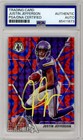 Justin Jefferson 2020 Panini Mosaic Reactive Blue Autograph RC #209 PSA/DNA (NL)