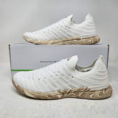 Athletic Propulsion Labs APL TechLoom Wave White Almond Athletic Shoe / Mens 7.5