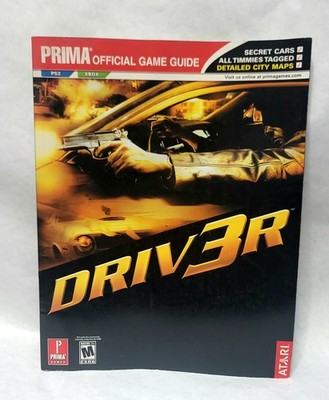 Driv3r Driver 3 Official Strategy Guide Prima Games PS2 Xbox - Unused / Nice