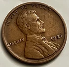 1921 Lincoln Wheat Cent Philadelphia Low Mintage One Cent BN1583
