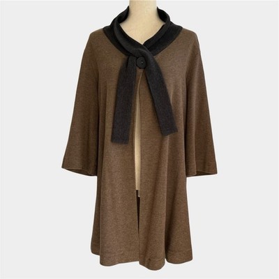 Chalet et Ceci Longline Cardigan Size M Elegant Academia Professional Career Top