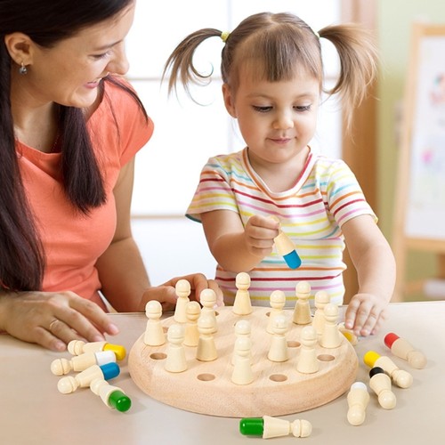 Early Education Color Memory Chess Interactive Learning Game For Parent Child - Picture 5 of 10