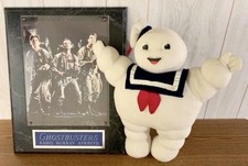 1986 Kenner Ghostbusters Stay Puft Marshmallow Man Plush & Movie Wall Plaque 