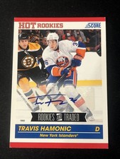 2010-11 Score Hot Rookies Auto # 618 Travis Hamonic Rookies And Traded