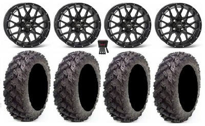 ITP Hurricane 14'' Wheels Black 30'' Reptile Tires Can-Am Commander Maverick