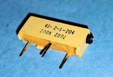 2 Variable Resistors, 200K Ohm Potentiometer, Side Adjust, Spectrol 41-2-1-204