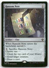 Ransom Note MTG Commander: Murders at Karlov Manor 47 R NM