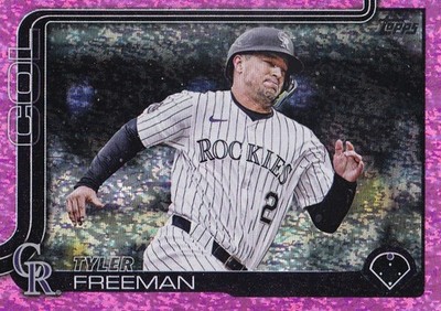 TYLER FREEMAN TOPPS UPDATE PINK HOLO FOIL ROCKIES #US-303 2025 25