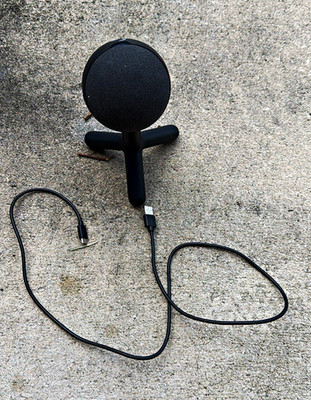 Black Logitech Yeti Microphone
