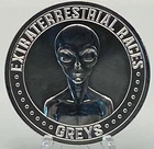 1 oz. REPTILIANS #2 Extraterrestrial Races Series alien round .999 fine silver