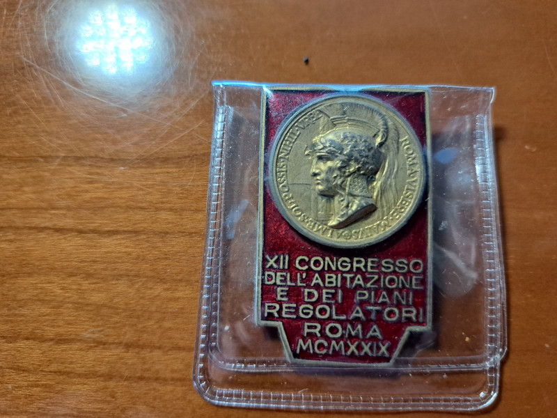 Italy Rome 1929 Congress Housing and Iconic Monuments Pin Lot of (2)