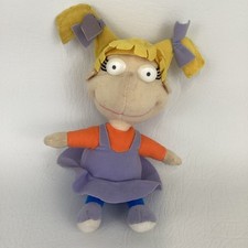 Muñeca de peluche Rugrats Angelica Pickles de 6" Nickelodeon vintage 1997 Mattel