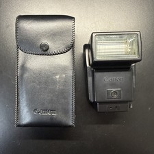 Canon Speedlite 199A Shoe Mount Flash for Canon W/ Case Untested 2