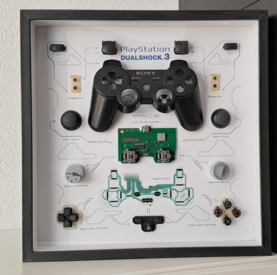 PS3 Controller Teardown Frame - Bilderrahmen - Objektrahmen