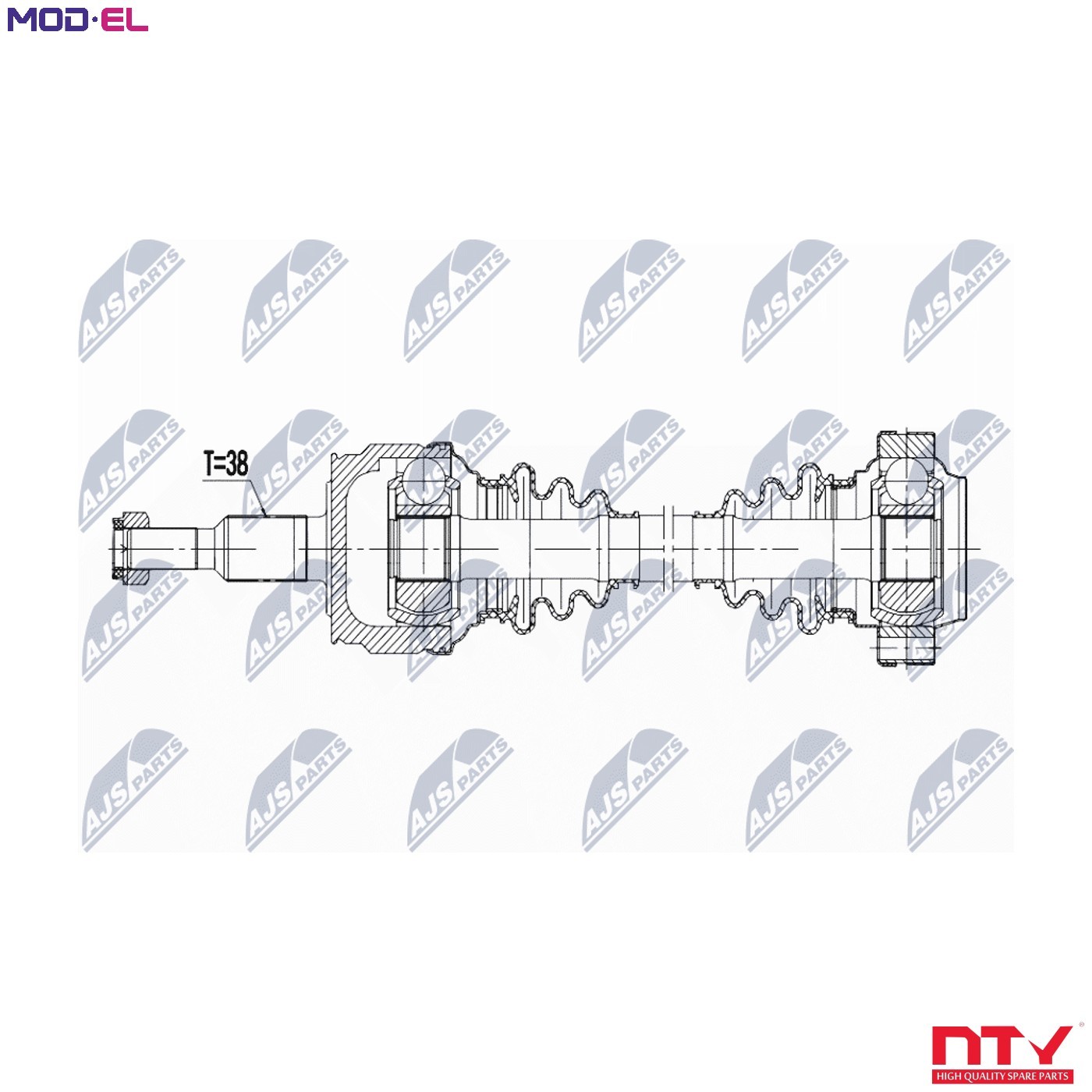 Nty Driveshaft For Vw Touareg 2.5Tdi 02- /Rear,L=R,Mtm,Atm - Image 6