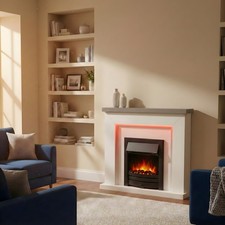 Freestanding Electric Fireplace Suite - Bempton Suite