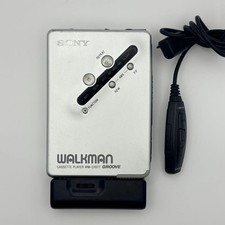 SONY WM-EX677 Walkman Silver Portable Cassette Player for Repair or Collection