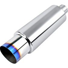 5 Exhaust Muffler Deep Tone Stainless Steel Straight Through