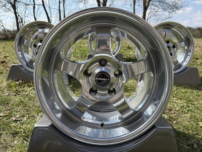  4x Borbet T Chrome 8x17 ET13 & 9.5x17 ET17 E36 E46 E39 E32 E34 E28  