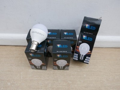 VENTURE DOM057 LED DIMMBAR BC GLS 6,3 W = 40 WATT KALTWEISSE GLÜHBIRNEN X 6