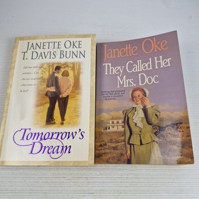 Janette Oke Tomorrow's Dream, They Call Her Mrs. Doc 2 Book Bundle ( Paperback)
