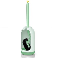 HAMITOR Toilet Bowl Brush Holder Set: Bathroom Deep Cleaning Toilet Cleaner S...