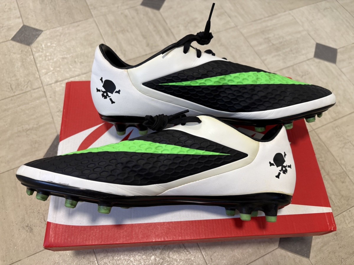 NIKE HYPERVENOM PHELON FG BLACK/NEO LIME/WHITE/METALLIC  display picture 2