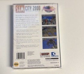 Sim City 2000 Sega Saturn Video Game Disc Only Tested