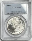 1881-S $1 Morgan Dollar PCGS MS65 90% Silver San Francisco US Coin LUSTER! GEM!