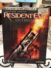 Resident Evil: Outbreak Official Strategy Guide Brady PS2 Capcom w/ Foldout